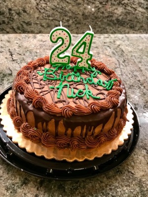 Nick 24 Birthday cake
