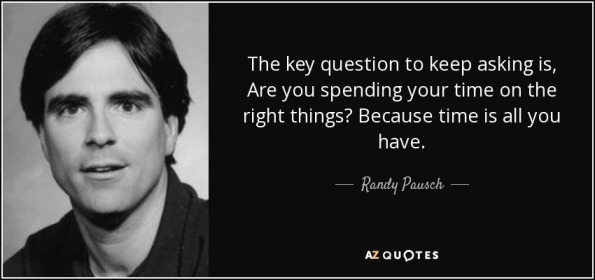 Randy Pausch spending time