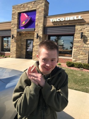 Nick taco bell outside