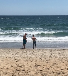 Nick and Dad OBX beach 2019